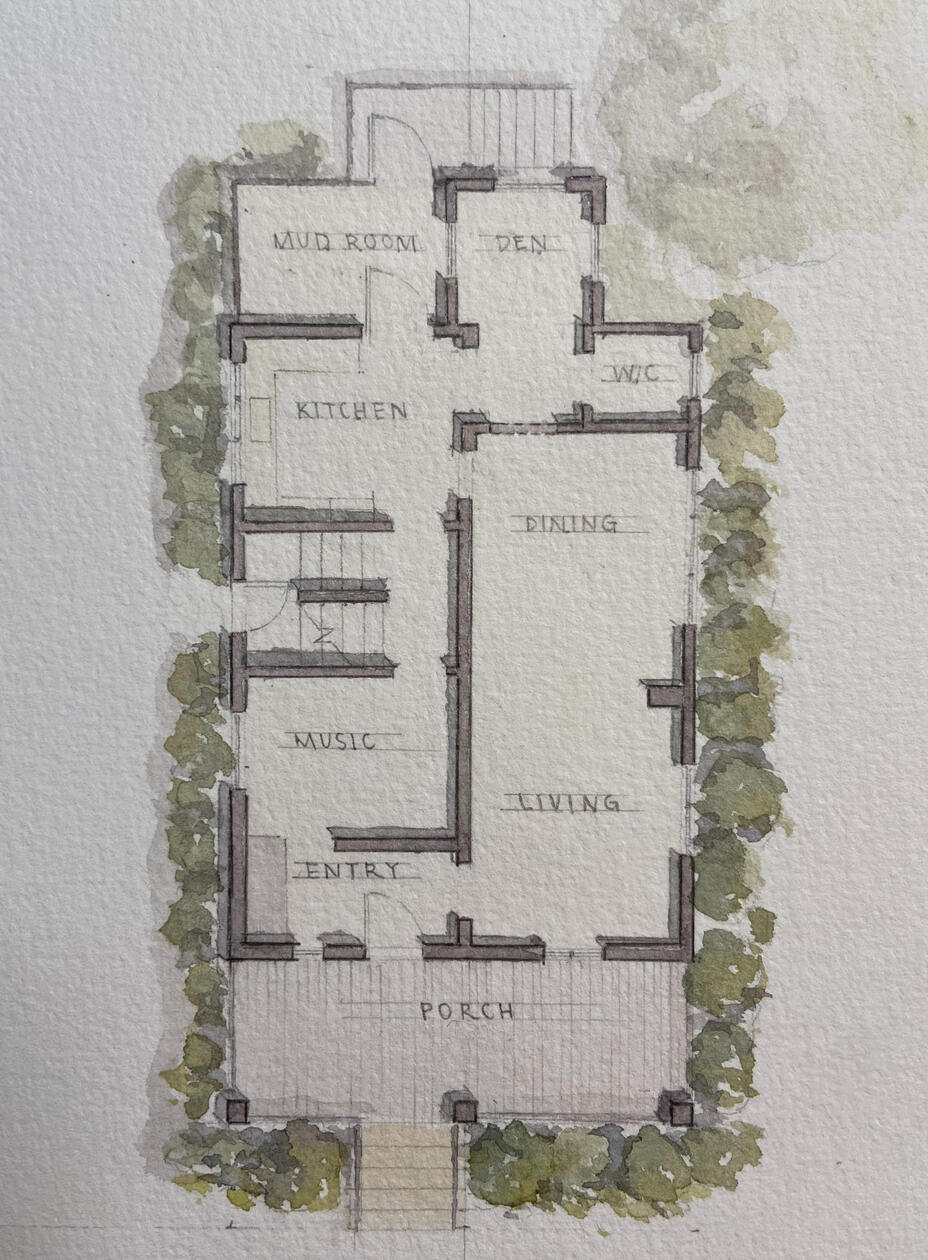 Custom Home - Floor Plan